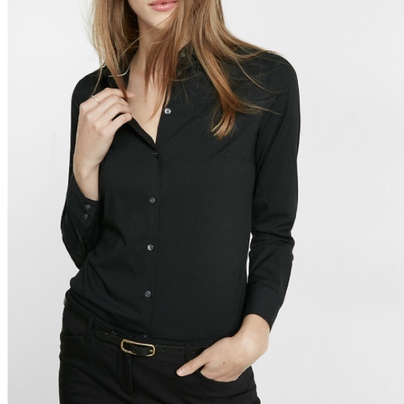 slim fit long sleeve essential shirt